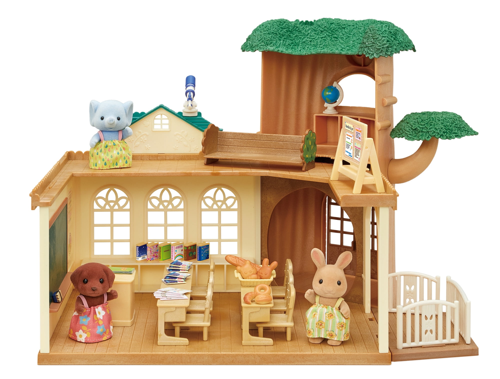 Calico Critters Country Tree School Gift Set, Dollhouse Playset with  Figures, Furniture and Accessories