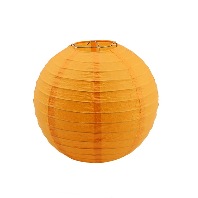por Linternas 8 '' Decoraciones para fiestas al aire libre Decoración de la sala de estar para cumpleaños Boda (Naranja)