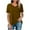 Brown, variant on Scyoekwg Womens Tops Casual Solid Color Crewneck Regular T-shirt Summer Ladies Tops Loose Short Sleeve Tops Comfy Blouses (Hot Pink,S)