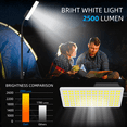 thumbnail image 6 of LOKHOM Portable Work Light with Tripod, Telescoping Rechargeable Camping Light with Stand,  2500 Lumen Cordless LED Light, 6 of 9