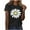 Black, variant on Women's 100% Cotton Short Sleeve Crew Neck Tops Lightweight Casual Tees under $10