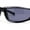All Black, variant on Trendy 90s Sport Look Curved Wrap Fashion Sunglasses White - Black