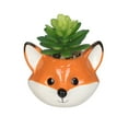 thumbnail image 1 of Artificial Succulent Plant in Fox Planter, 1 of 4