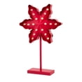 thumbnail image 1 of Imax 80511 Grand Poinsettia Métal Éclairé sur Stand&44; Rouge, 1 of 1