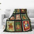 thumbnail image 2 of Christmas Gingerbread Man Throw Blanket Merry Christmas Flannel Blanket Plush Warm Xmas Winter Decor for Gift Sofa Couch Bed 60''''x50'''', 2 of 5