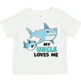 thumbnail image 3 of Inktastic My Uncle Loves Me with Cute Sharks Boys or Girls Toddler T-Shirt, 3 of 5