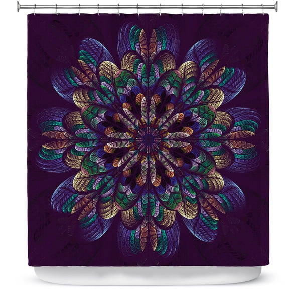 Shower Curtains 70" x 73" from DiaNoche Designs by Pam Amos - Quilted Flower