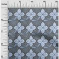 thumbnail image 2 of oneOone Cotton Poplin Light Blue Fabric Asian Tile Traditional Floral Craft Projects Decor Fabric Printed By The Yard 56 Inch Wide, 2 of 4