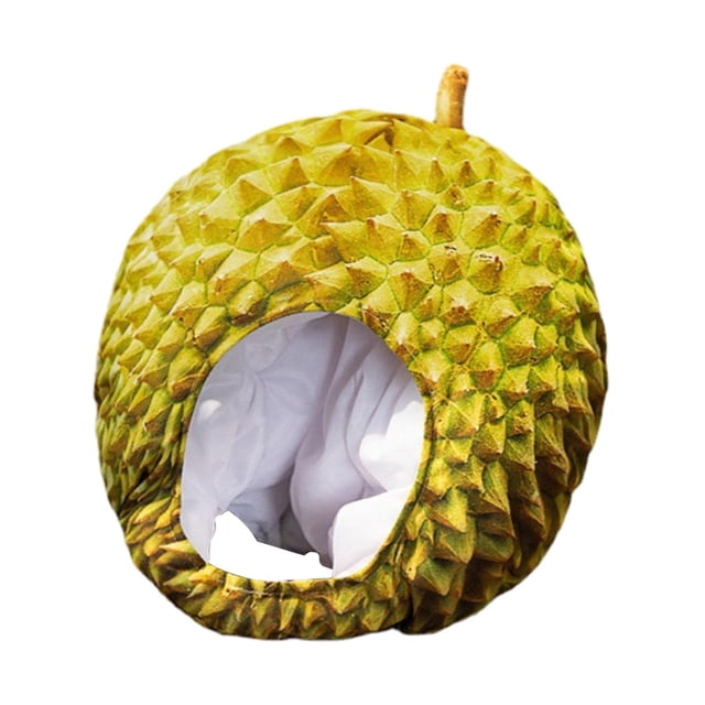Bonito sombrero de felpa Durian, divertido vestido elegante, accesorios para fotos, gorros puesta en escena, sombrero de felpa para invierno, sombrero Salvador Dali Sombrero de fruta de felpa