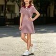 thumbnail image 2 of WRKEKC Summer Dresses for Girls Thin Spaghetti Strap All Over Bow Print Tiered Ruffle Hem Swing Daily Dress For Girls 2-13 Years, 2 of 6