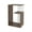 Dark Walnut - White, variant on FM FURNITURE Vega Side Table Engineered Wood with Open Storage White