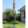thumbnail image 4 of Ainfox Khaki Solid Print Lighted Patio Umbrella, UV Ressistant, 4 of 5