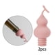 thumbnail image 4 of 2 tapones de corcho reutilizables con forma de calabaza para botellas de champán. Rosado, 4 of 9