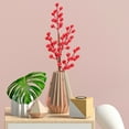 thumbnail image 3 of 4PCS Christmas Fruit Fake Flower Dried Flowers Diy Home Good Quality Plastic Photo Props Emulation Berry Stalks, 3 of 5