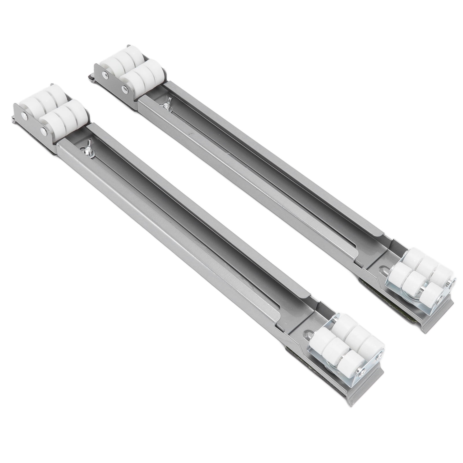Rupoun Heavy Duty Extensible Appliance Roller Load Bearing 661 Lbs / 300 kg Universal Wheels Base Slider for Washer Furniture Silver