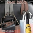thumbnail image 5 of Tingzi Car Seat Back Storage Hook，2024 New Multipurpose Stylish Car Hooks for Headrest，Car Headrest Hooks for Purses and Bags Cute, Leather Headrest Hooks for Car, 5 of 5