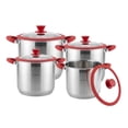 thumbnail image 1 of Juego De Ollas Arisha 8 Pzs Acero Inox Rh-022062, 1 of 7