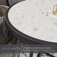 thumbnail image 3 of Grand Patio 20-in Patio Side Table, Weather Resistant Outdoor Portable Round End Table (Round Feet,Ceramic Tile), 3 of 8