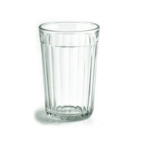 World Gifts Crystal Traditional Panelled Hot Tea Glassware - 8 oz