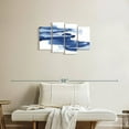 thumbnail image 2 of Elephant Stock Classic Blue Wall Art - Horizontal Multi Panel Canvas - Living Room Wall Decor - Abstract Multi Panel - Blue And White Decor By Chris Paschke - 30" x 18", 2 of 4