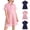 Style2-Pink girls dresses, variant on Maqroz Girls School Uniform Short Sleeve Shirt Dress Tween Girls Lapel Elegant Dresses Button up A Line Ruffle Hem Golf Tennis Summer Mini Dresses with Pockets 5-15 Years