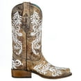 thumbnail image 5 of Corral Boots Womens A4063  Corral /White Embroidered Square Toe Boot 8.5 B Brown, 5 of 5