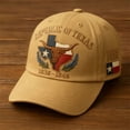 thumbnail image 6 of Gkeoshab 2026 New Texas State Souvenir Baseball Cap Cotton Printed Hat Commemorative Adjustable Snapback for Men & Women Brown One Size, 6 of 7