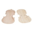 thumbnail image 3 of Graflsoa Unfinished Solid Spruce and Maple Violin Top & Back Plate Set for 4/4 or 3/4 Violin DIY Assembly, Smooth Surface, Premium Craftsmanship, 3 of 6