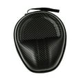 thumbnail image 3 of Estuche de auriculares estuche de viaje con cremallera suave de protección de la bolsa ligera cubierta de auriculares bolsita de almacenamiento dura Negro, 3 of 8
