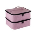 thumbnail image 1 of Vogacara Aspecto elegante: organice y almacene la colección de esmaltes de uñas con facilidad y bolsa de transporte para esmaltes de uñas. Juegos de manicura rosa, 1 of 6