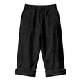 thumbnail image 4 of Only Moment Women's Drawstring Sweat Shorts Cotton Sport Shorts Summer Athletic Cycling Hiking Sports Shorts Womens Cargo Shorts Black,S, 4 of 4