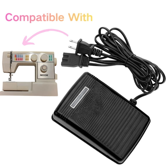 Amxwccy 110V Foot Control Pedal Power Compatible With Necchi Sewing 4575 4595 469FA 4795 521 523FA