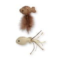 thumbnail image 2 of Catit Fish Twin with Raffia and Feather Tail Cat Toy, 2 of 3