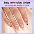 thumbnail image 3 of Kit de uñas de gel francés Vansiho Medium Almond con lámpara de uñas, 3 of 6