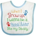 thumbnail image 3 of Inktastic Financial Advisor Like Daddy Boys or Girls Baby Bib, 3 of 4