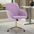 thumbnail image 2 of Adjustable Office Chair For Home Bedroom By Ty, Ergonomic, Velvet, Seat Long Hours Sitting Ergonomic From Seat, Enjoyment, 2 of 7