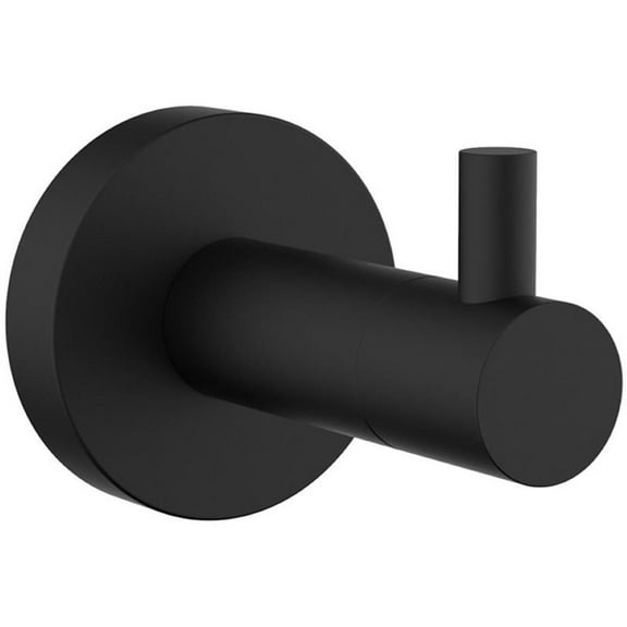 Lexora LRH16152MB Bagno Nera Stainless Steel Robe Hook, Matte Black