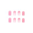 thumbnail image 2 of Fofosbeauty 24pcs Press on False Nails, Square Fake Nails, Pink Ice Sparkle Pink, 2 of 6