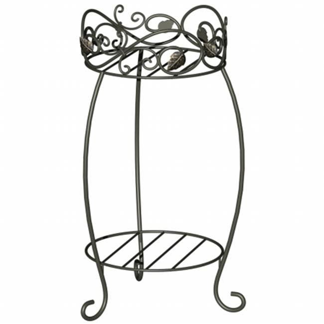 Panacea PAN89172 Panacea Plant Stand 21.5 in. Scroll and Ivy Blk ...