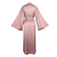 thumbnail image 6 of WCJM Women's Robe Soft Long Sleeve Satin Robe for Women Comfortable Loungewear Sleepwear Home Wrap, 6 of 6