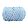 thumbnail image 3 of 250G Chunky Yarn Bulky Yarn Length 20M Crocheting Soft Jumbo Tubular Yarn Arm Knitting Yarn for Sweaters Hats Cushion Kids Crafts Cat Blue, 3 of 8