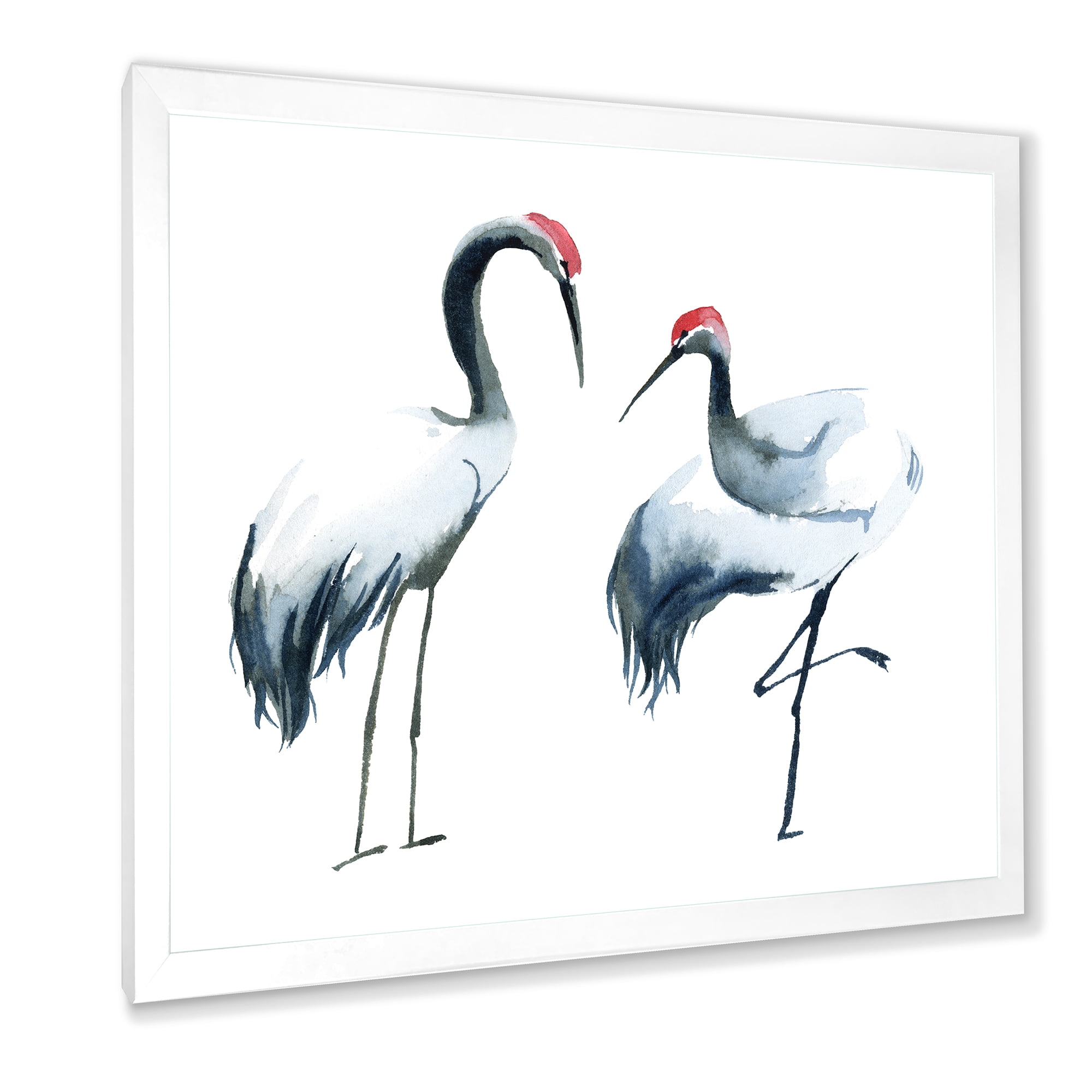 Designart 'Two Monochrome Shadoofs' Farmhouse Framed Art Print