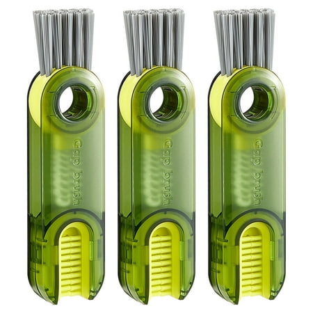 

Tfalo 3-In-1 Cup Lid Crevice Cleaning Brush U-Shaped Cover Kitchen Mini Glass 3Pcs Cleaning Supplies