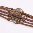 thumbnail image 2 of Pulsera de cuero Pu hecha a mano Retro Vintage, pulsera, pulsera, cadena de mano, abalorio, pulsera de cuero tejida con árbol de la vida, 2 of 5