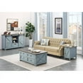 thumbnail image 5 of Coast To Coast Imports Bar Harbor Blue Sliding Door/Drawer Wood Credenza, 5 of 10