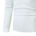 thumbnail image 4 of BADHUB Men's Thermal Underwear V-Neck T-Shirt Slim Fit Lightweight Long Sleeve Pullover White L, 4 of 4