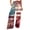 Wine, variant on Women's 4th of July Wide Leg Pants American Flag Flower Print High Waist Casual Loose Pants for Summer 250th Anniversary Patriotic Pants