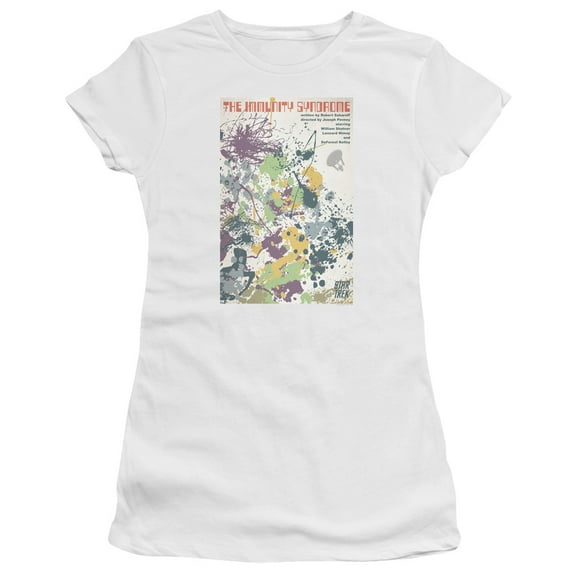 Star Trek Tos Episode 47 Junior Women's Sheer T-Shirt White