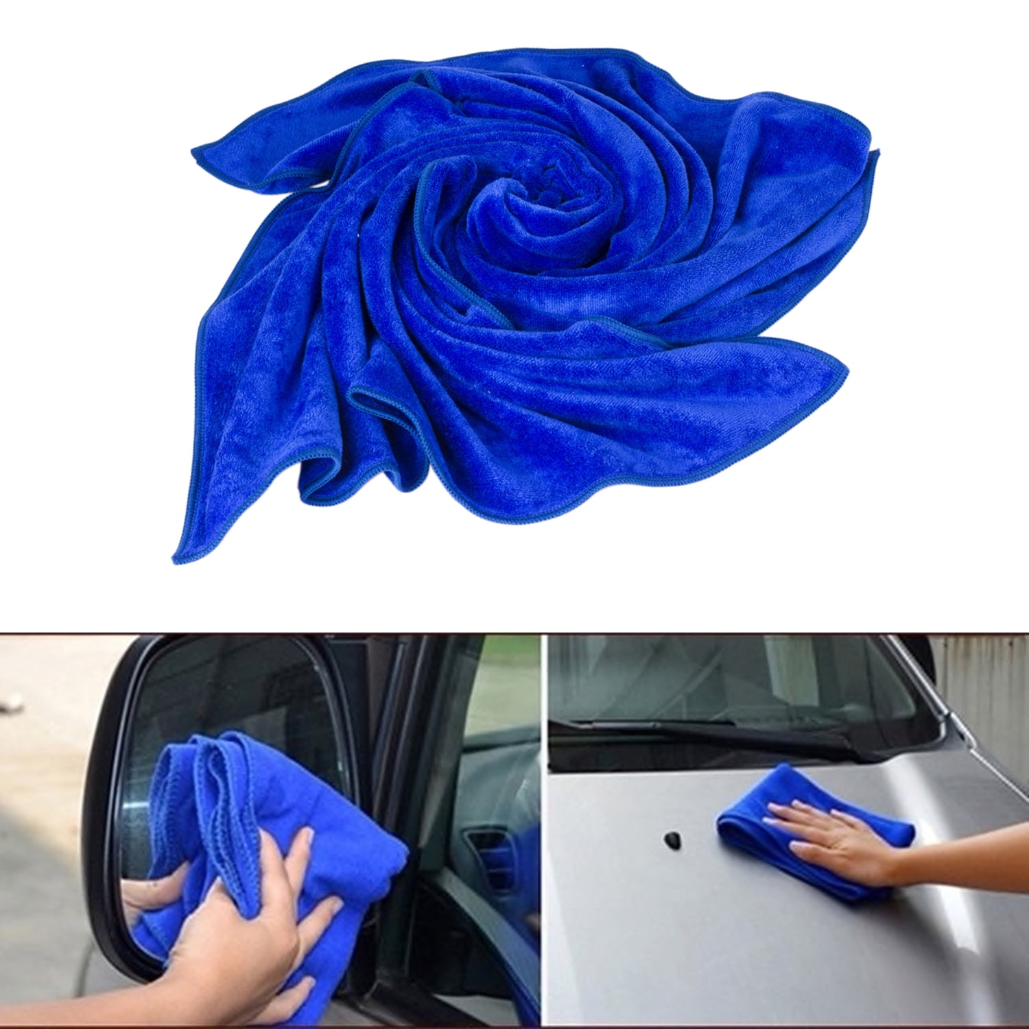 50Pcs Microfiber Cleaning Cloth Towel Rag Car Polishing No-Scratch Car Detailing 