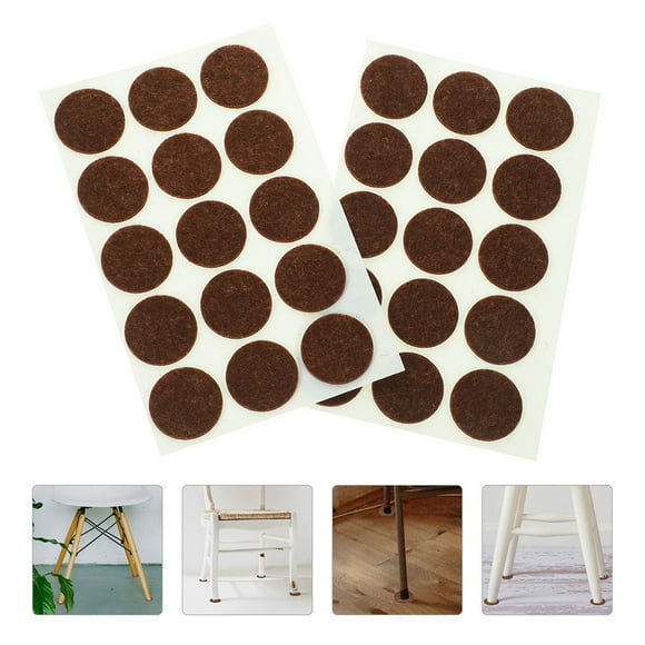 UPOUART 180Ud Almohadillas De Fieltro Marrón Para Pies De Muebles Con Adhesión Firme Y Protección Para